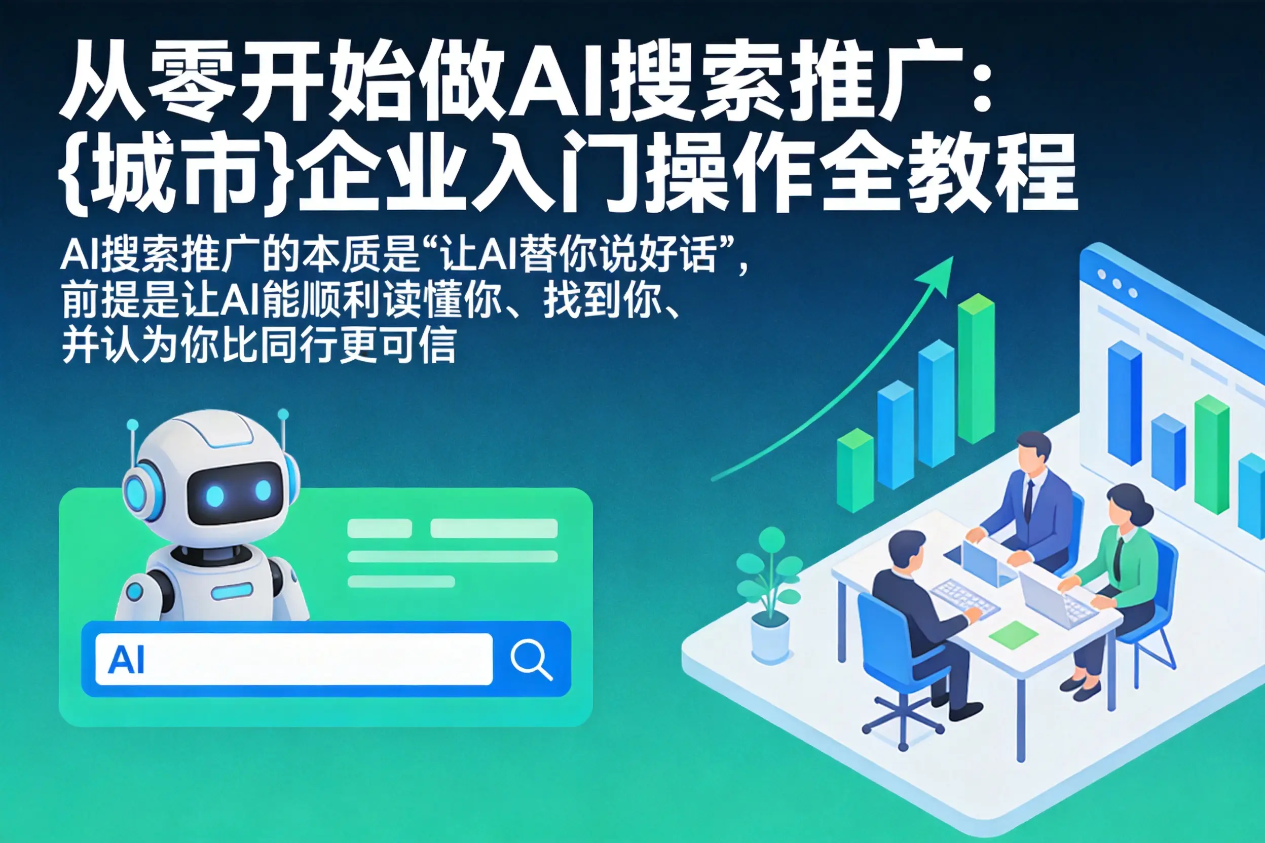 从零开始做AI搜索推广：大城企业入门操作全教程